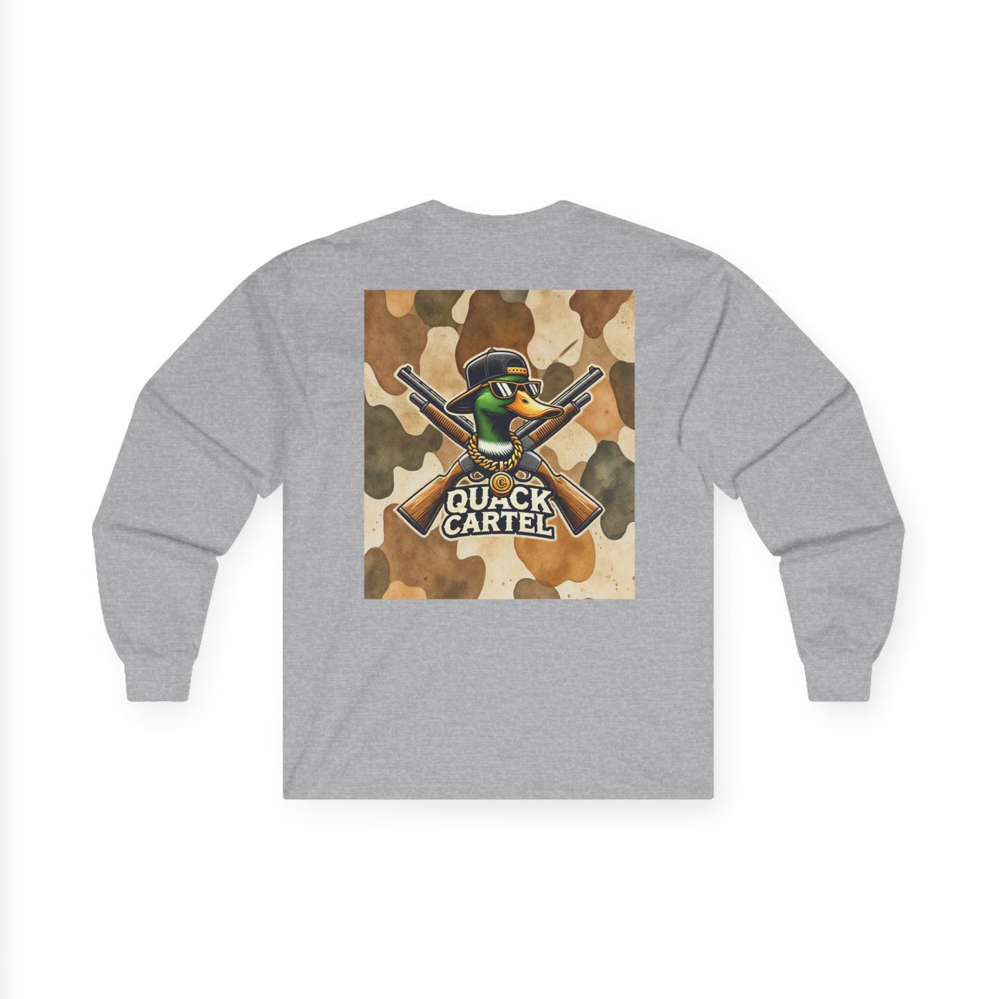 Long Sleeve Tee - Quack Cartel Duck Camo Print