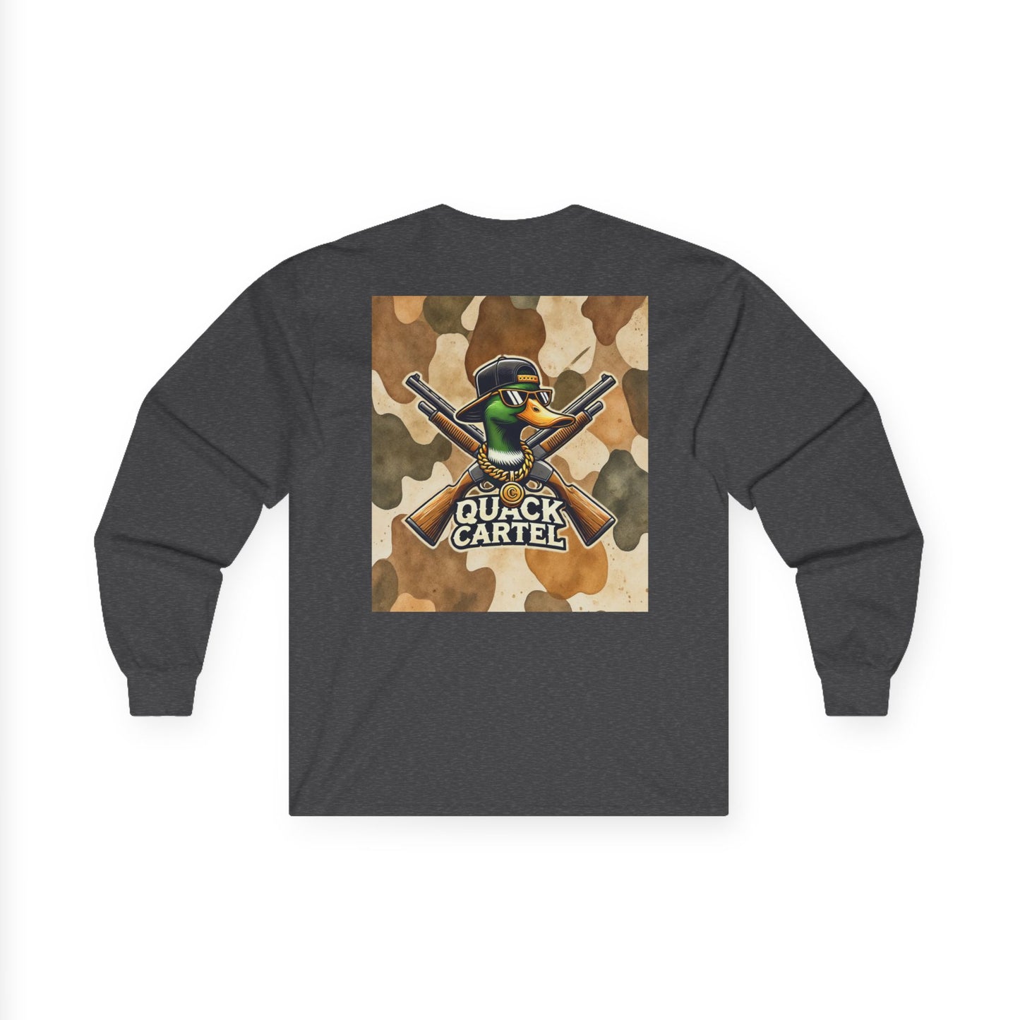 Long Sleeve Tee - Quack Cartel Duck Camo Print