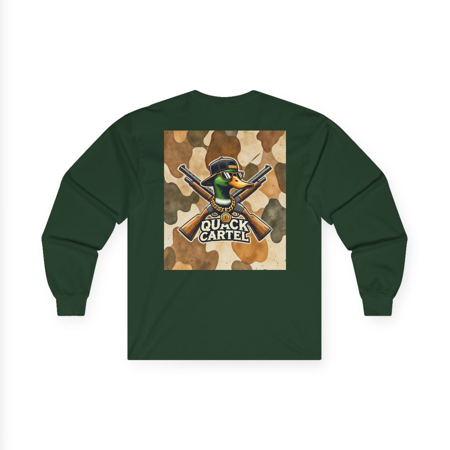 Long Sleeve Tee - Quack Cartel Duck Camo Print