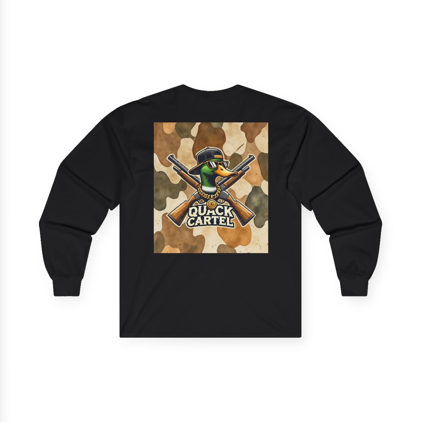 Long Sleeve Tee - Quack Cartel Duck Camo Print