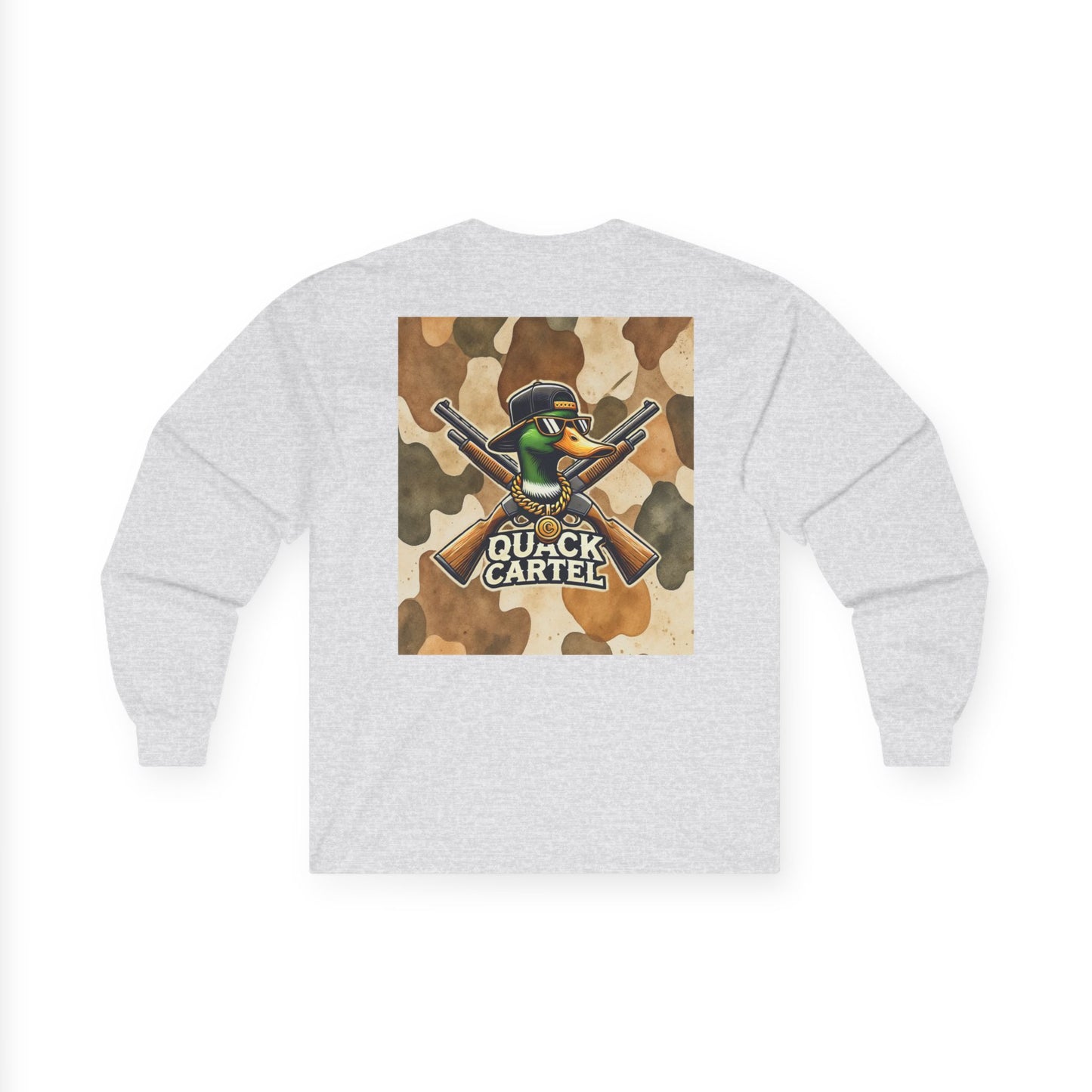 Long Sleeve Tee - Quack Cartel Duck Camo Print