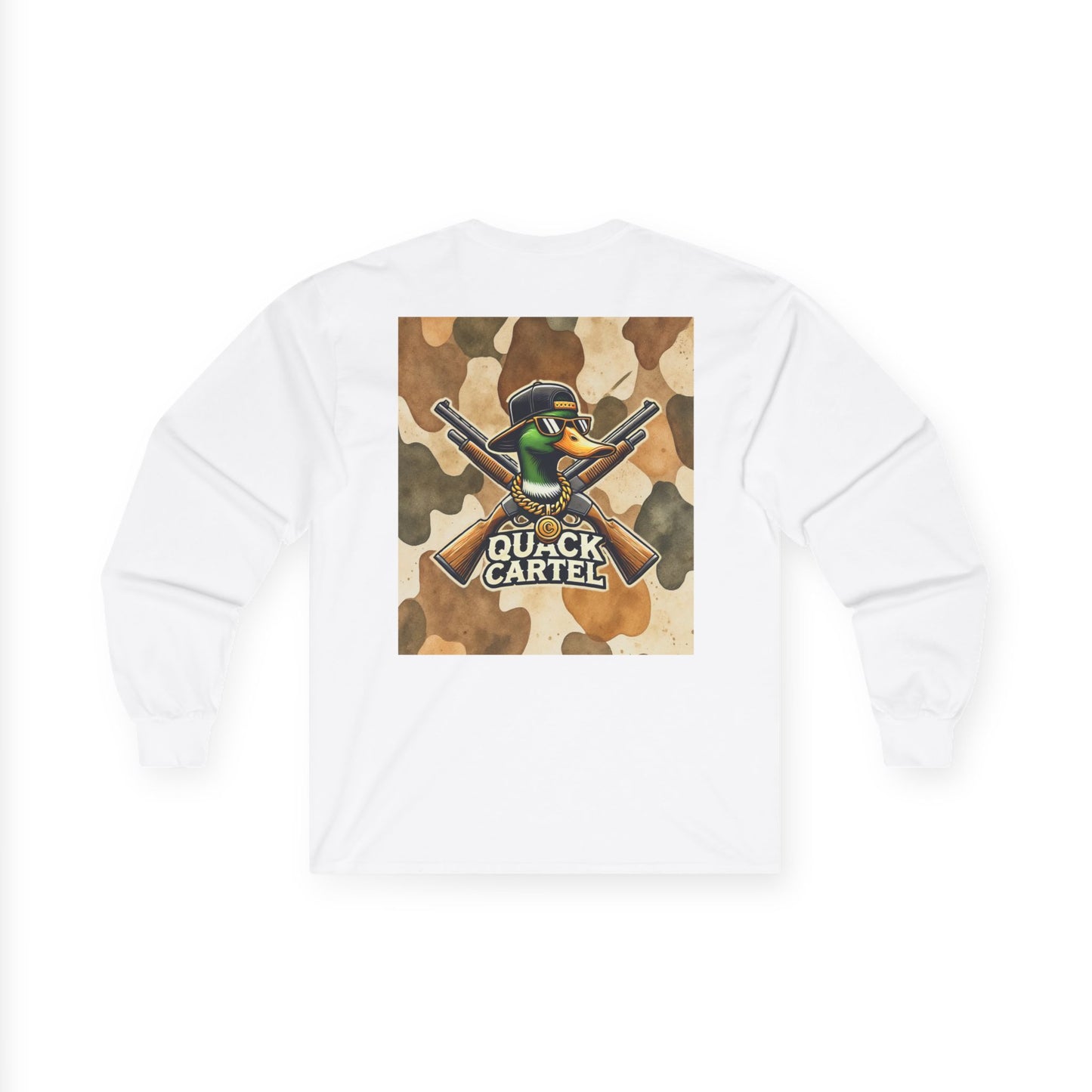 Long Sleeve Tee - Quack Cartel Duck Camo Print